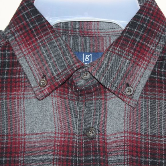 Bundle of 2 George Plaid Flannel Shirts - Picture 7 of 8